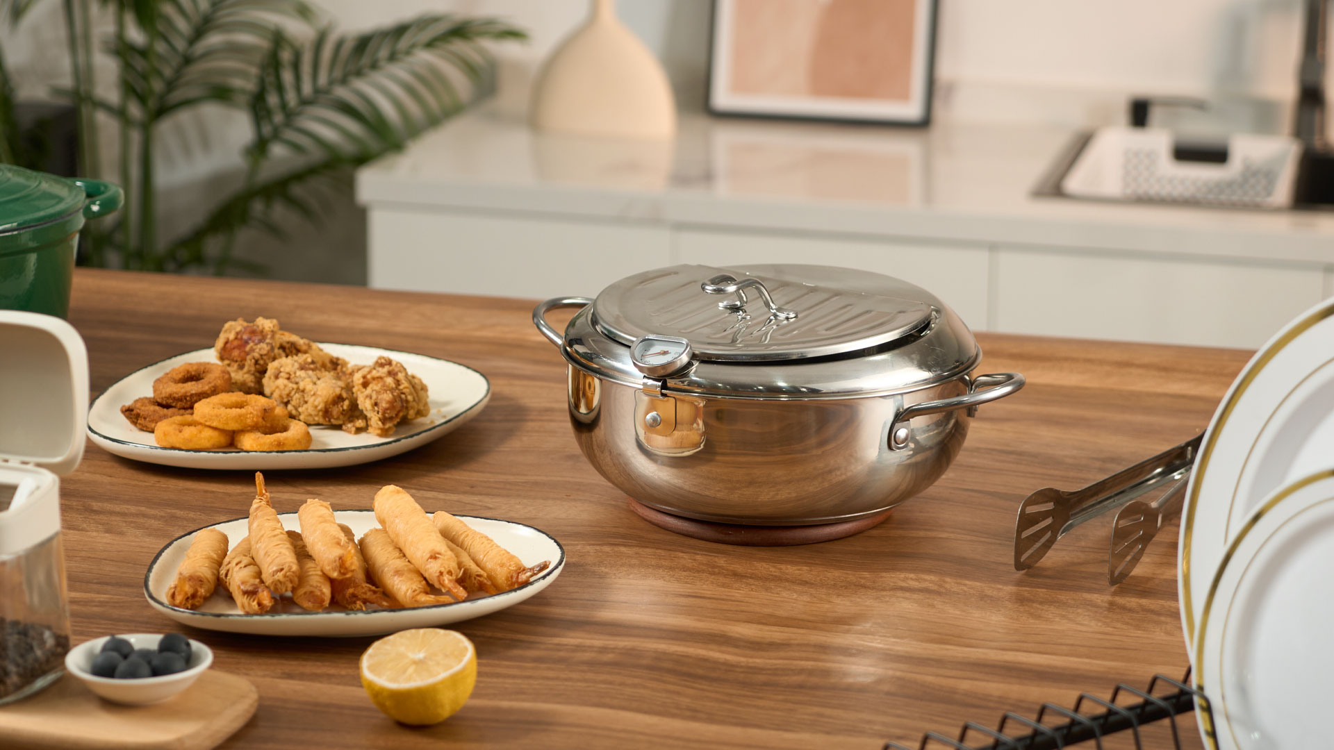 Thomas　maronenfeuer ポテトポット　栗 Amazon.com: Kerilyn Deep Fryer Pot, 11 Inch/4.2 L Janpanese Style